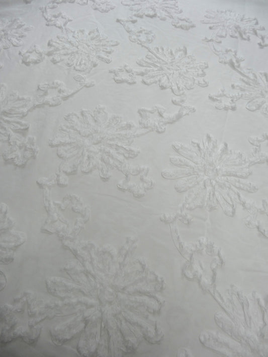 Remnant - 2m Cotton Floral Applique #1