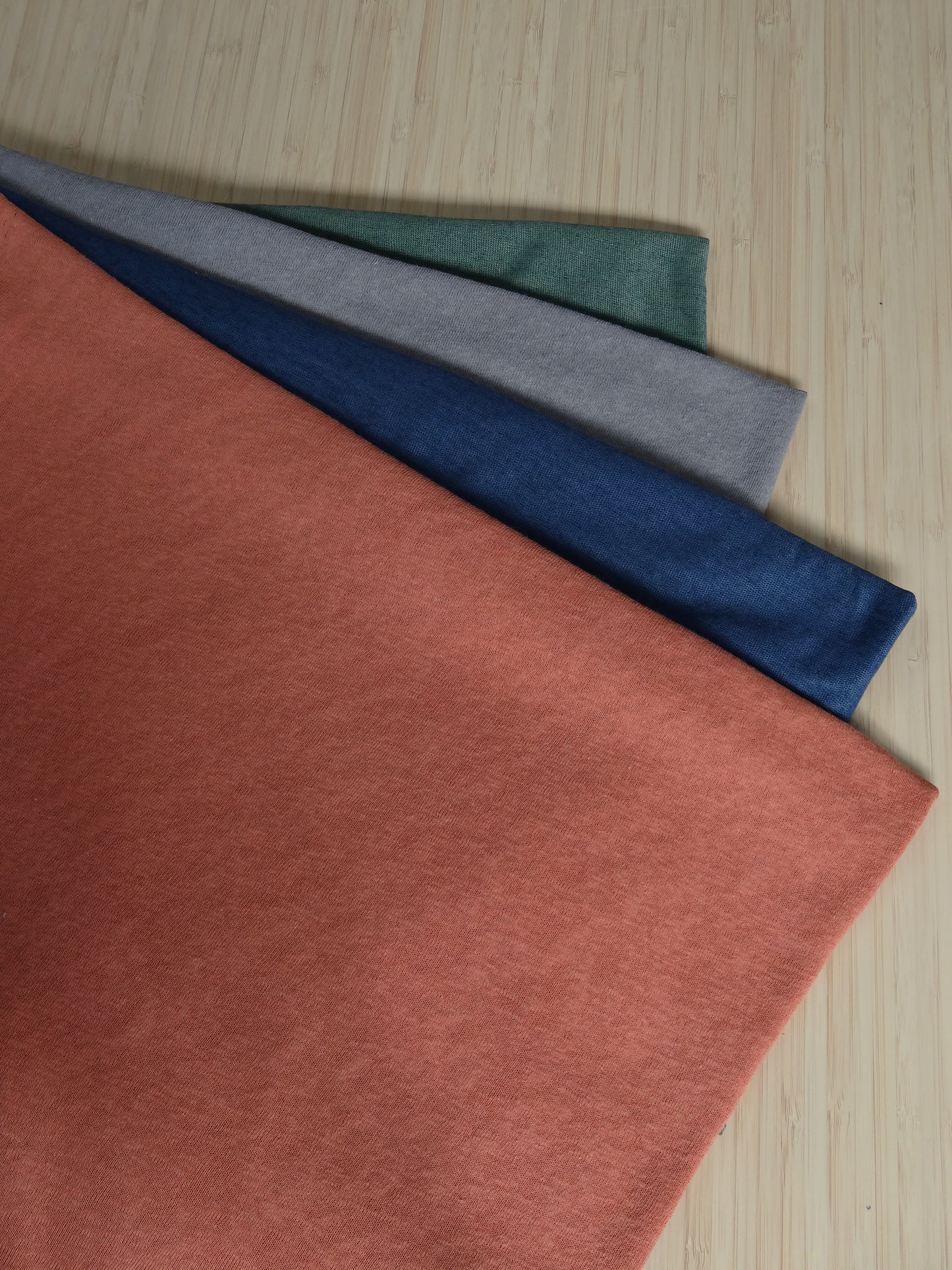 Remnant - 3.6m Cotton-Poly Slub Knit #2