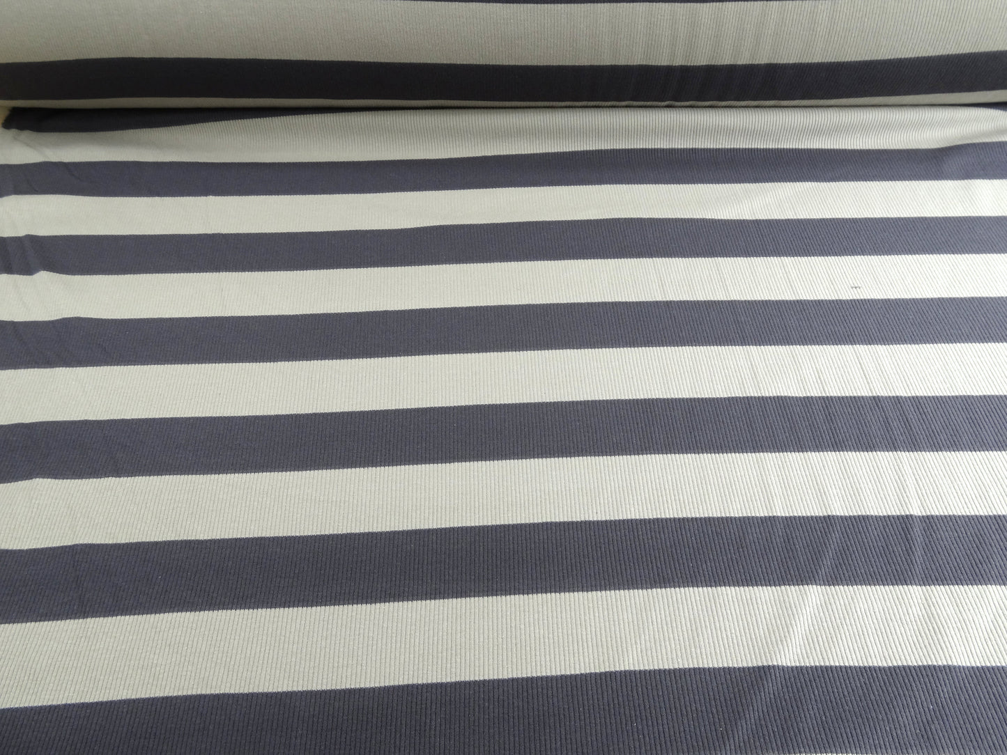 Wide Stripe Rib Knit