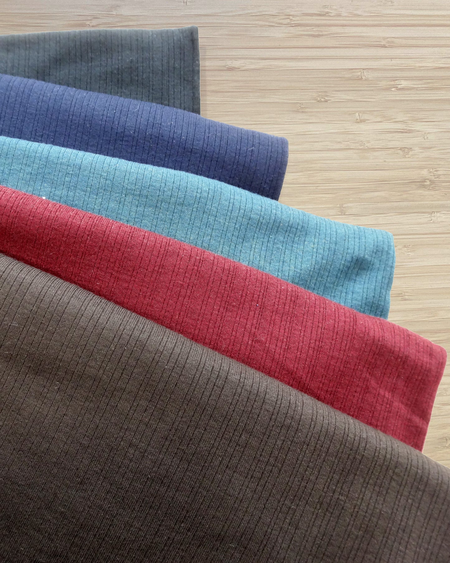 Remnant - 4.1m Ribbed Knit Pack #2 Darks