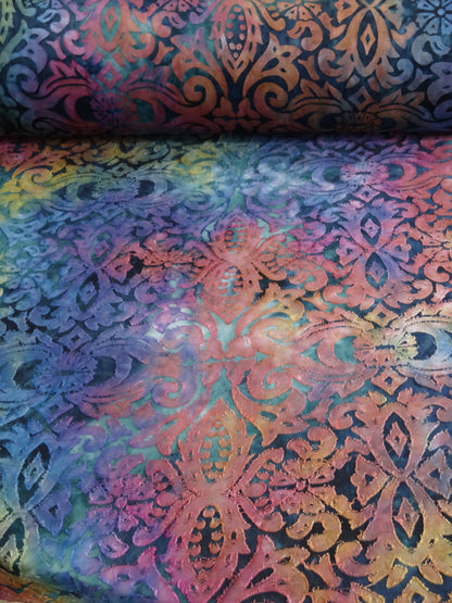 Rainbow Tie Dyed Knit Jacquard