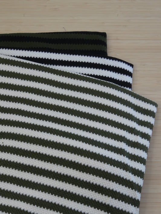 Remnant - 2.m Striped Rib Knit Pack #1