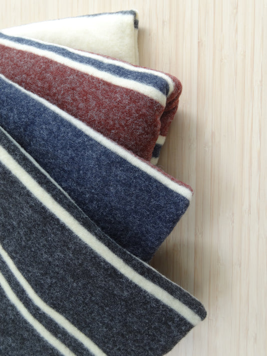 Remnant - 3.15m Fluffy Striped Knit