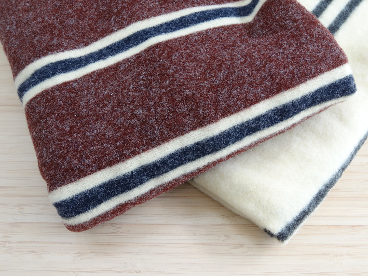 Remnant - 3.15m Fluffy Striped Knit
