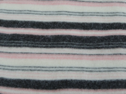 Remnant - 1.8m Fluffy Multicolored Striped Knit Pack #1