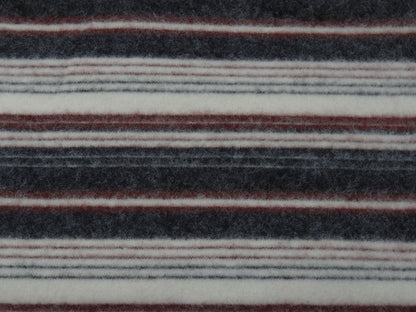 Remnant - 1.3m Fluffy Multicolored Striped Knit Pack #2