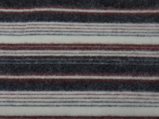 Remnant - 1.3m Fluffy Multicolored Striped Knit Pack #2
