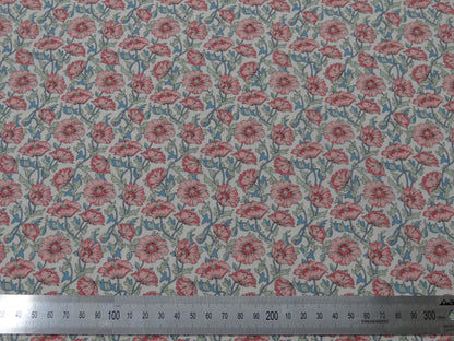 Floral Printed Cotton Voile - Pink