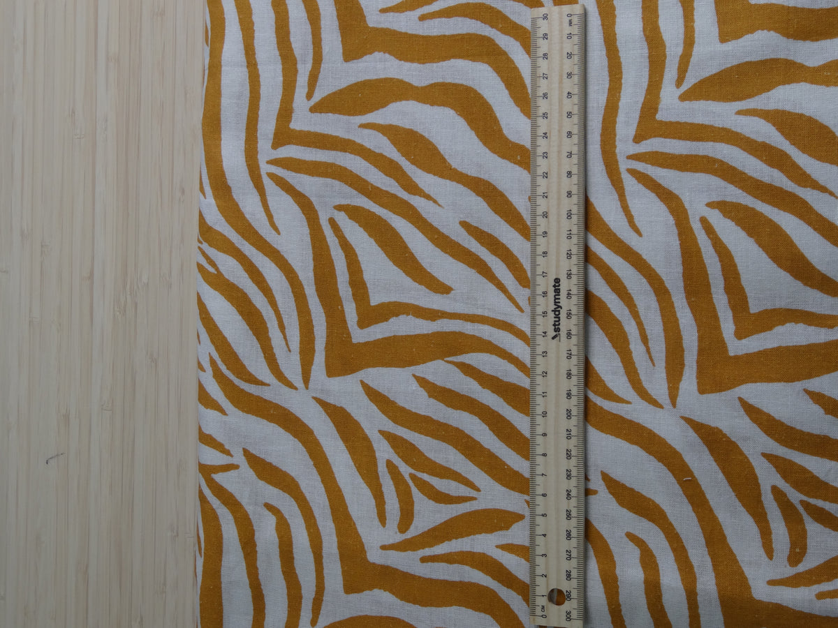 Remnant - 3.2m Zebra Print - Orange