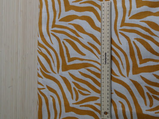 Remnant - 3.2m Zebra Print - Orange