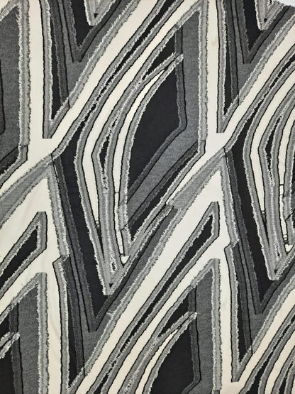 Abstract Greyscale Knit Jacquard