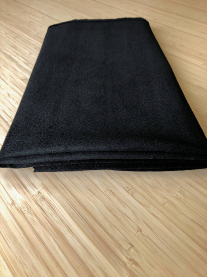 Black Cashmere Touch Pure Wool