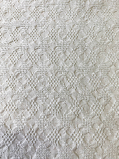 white Diamond design 100% Cotton diamond Dobby Fabric