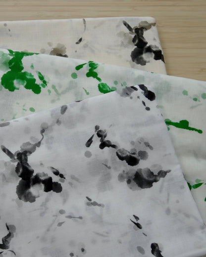 Remnant - 4.5m Linen Cotton Digital Print #1- Flecked