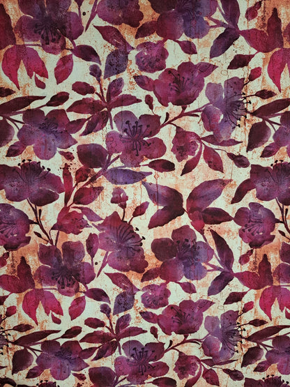 Floral Digital Printed Linen Viscose