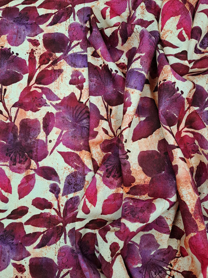 Floral Digital Printed Linen Viscose