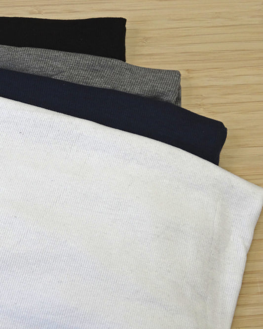 Remnant - 2.7m Lightweight Rayon Rib Knit #Pack 2