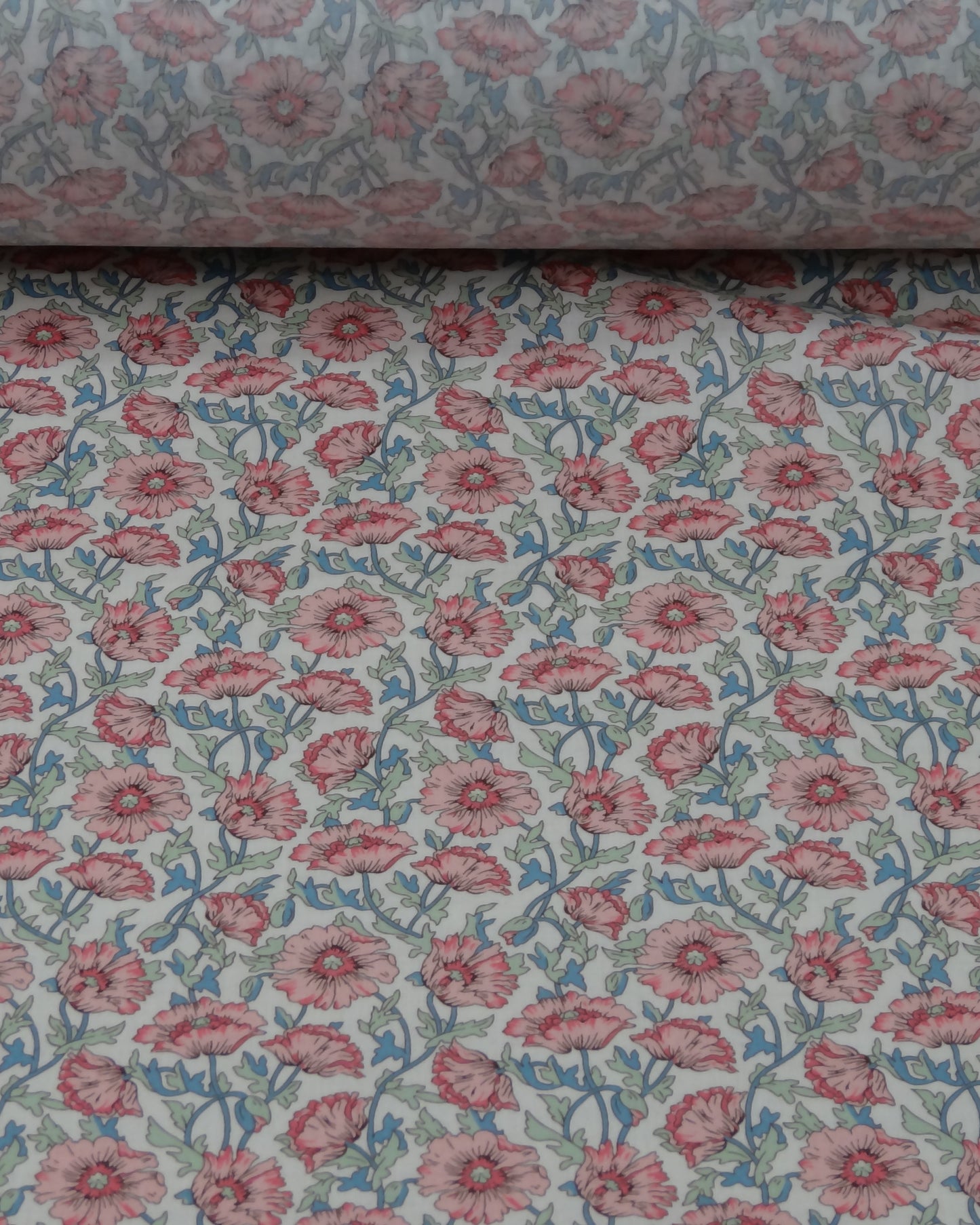 Floral Printed Cotton Voile - Pink