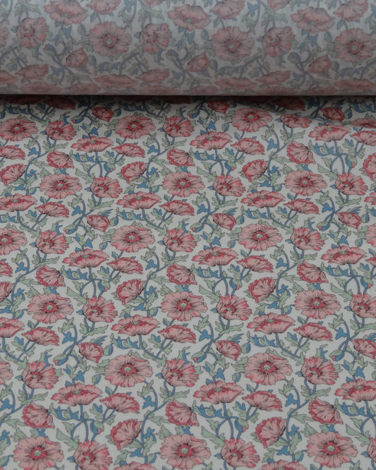 Floral Printed Cotton Voile - Pink