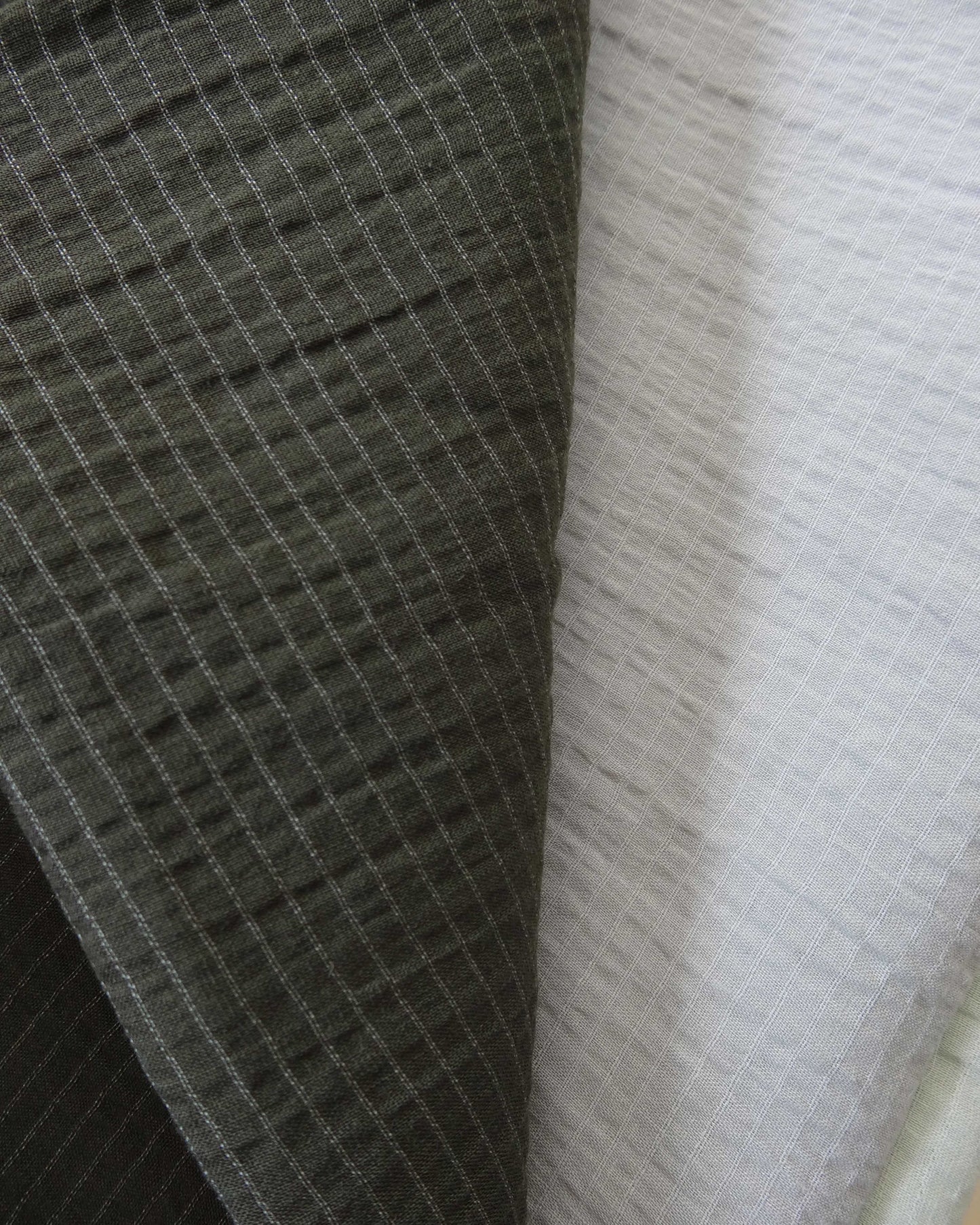 Remnant -Textured Linen Stripe