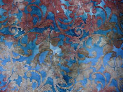 Tie Dye Vintage Floral Jacquard