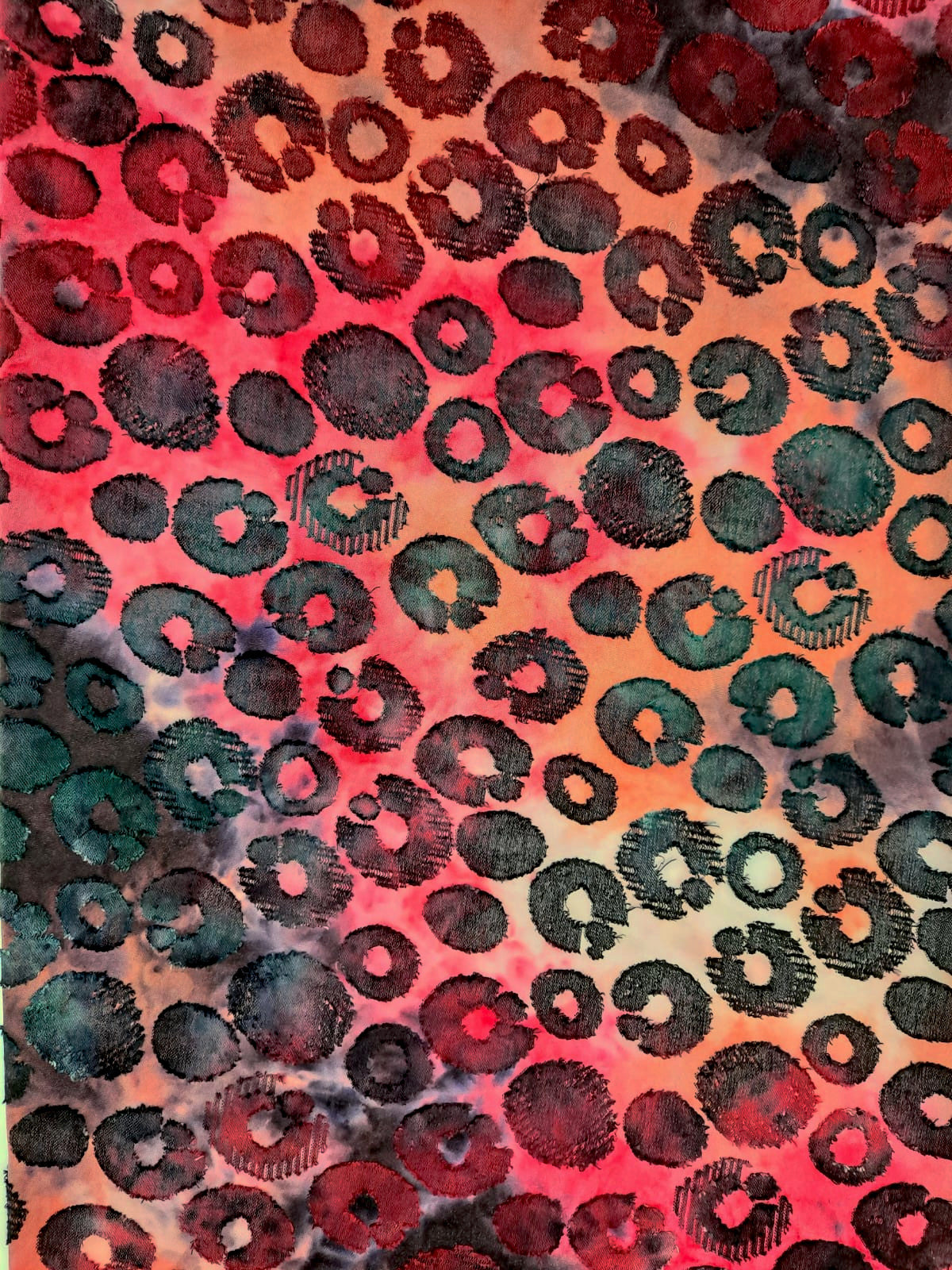 Tie Dye Spot Jacquard