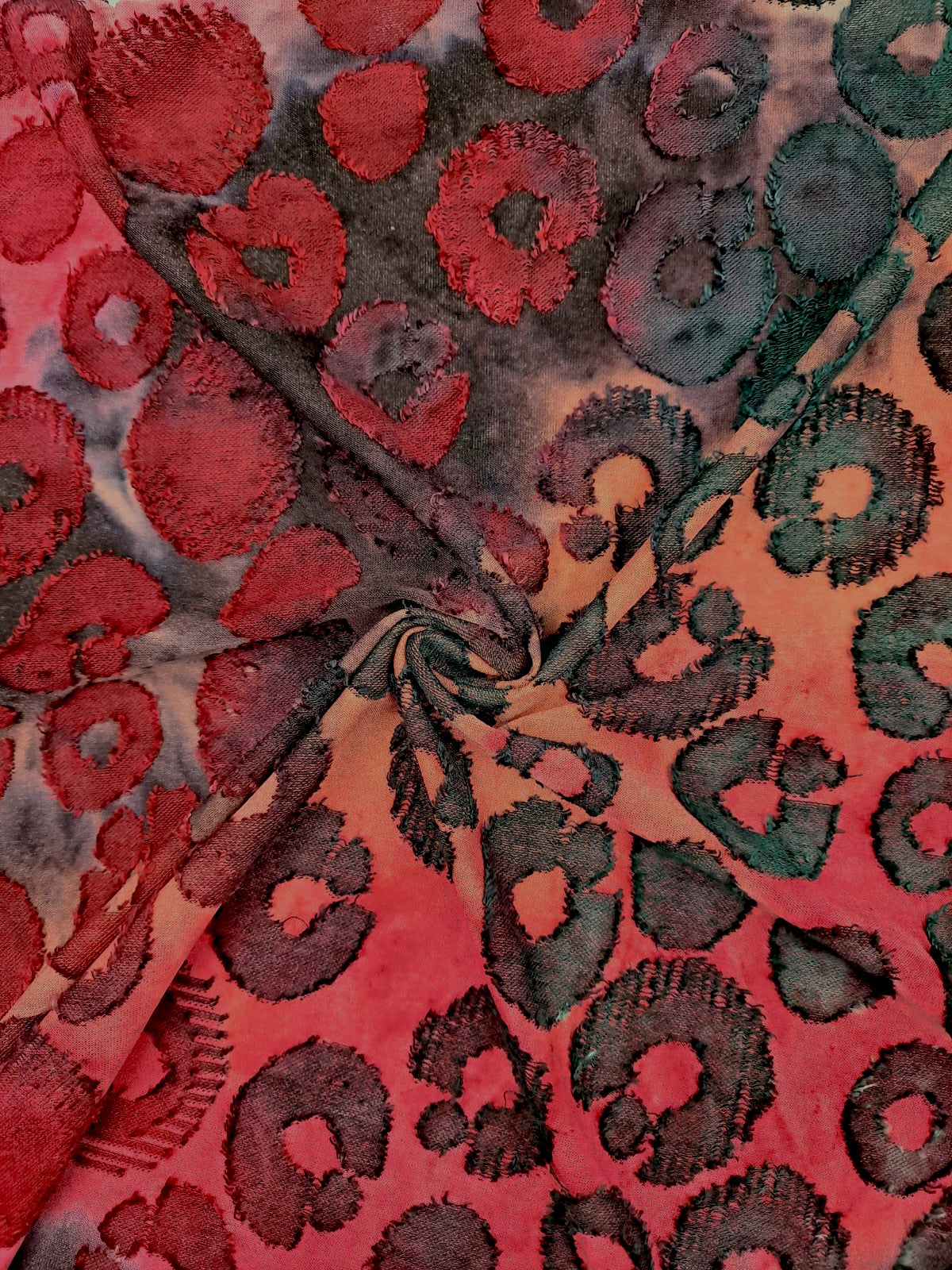 Tie Dye Spot Jacquard