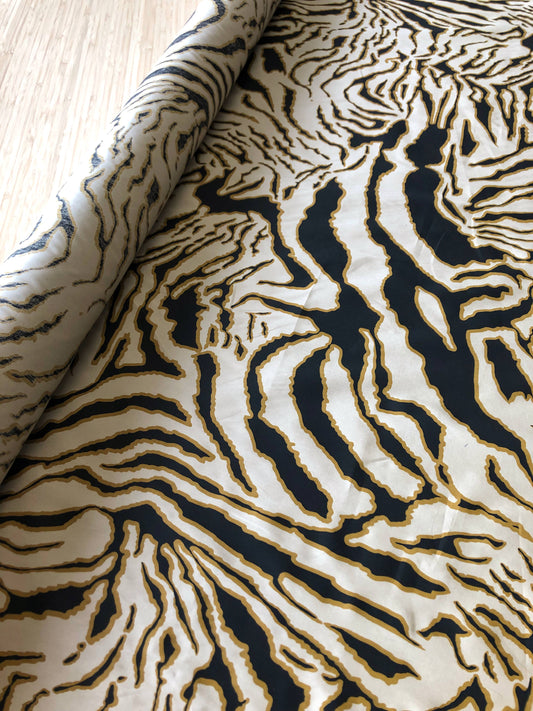 Tiger Printed Cotton Poplin