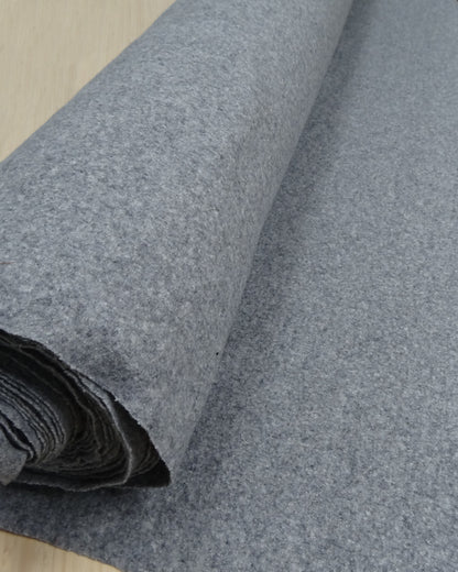 Wool Tencel Blend Coating - Marle Grey