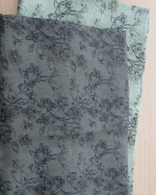 Remnant - 2.7m Lightweight Ramie Print #15- Floral