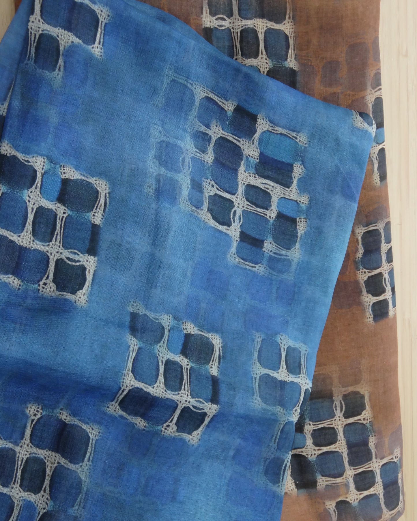 Remnant - 2.5m Lightweight Ramie Print #16- Abstract Geometric