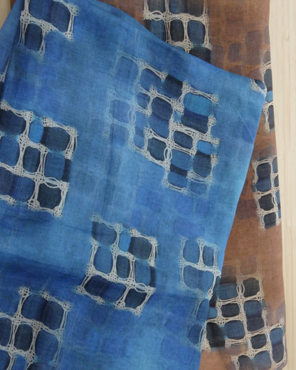 Remnant - 2.5m Lightweight Ramie Print #16- Abstract Geometric