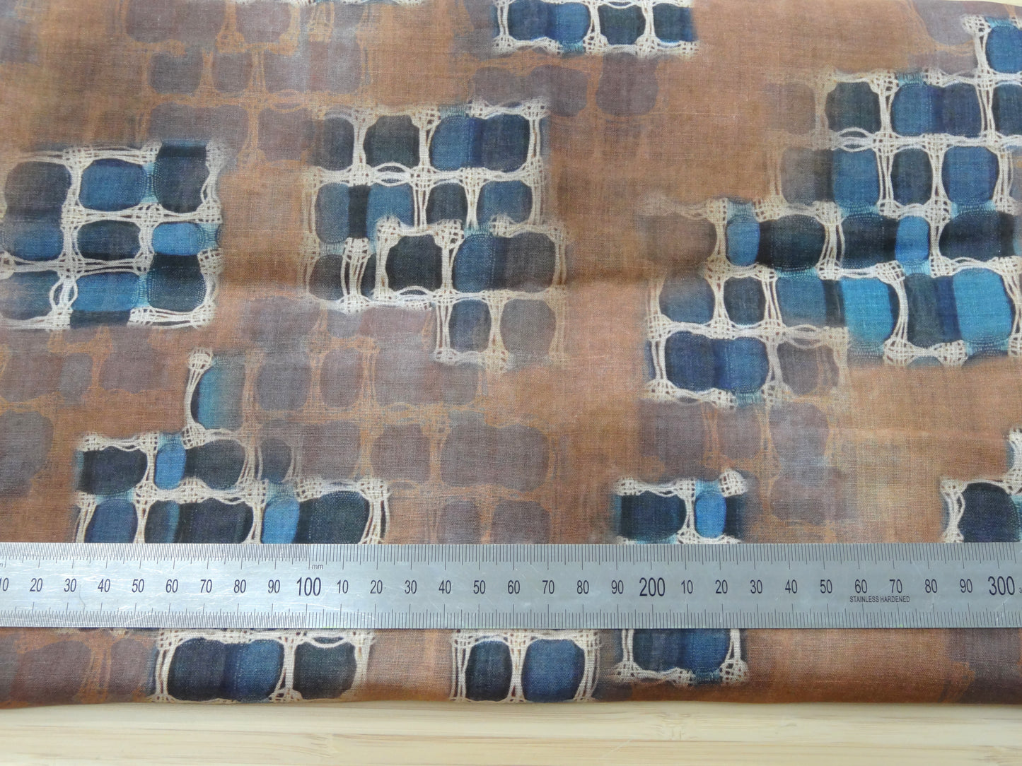 Remnant - 2.5m Lightweight Ramie Print #16- Abstract Geometric