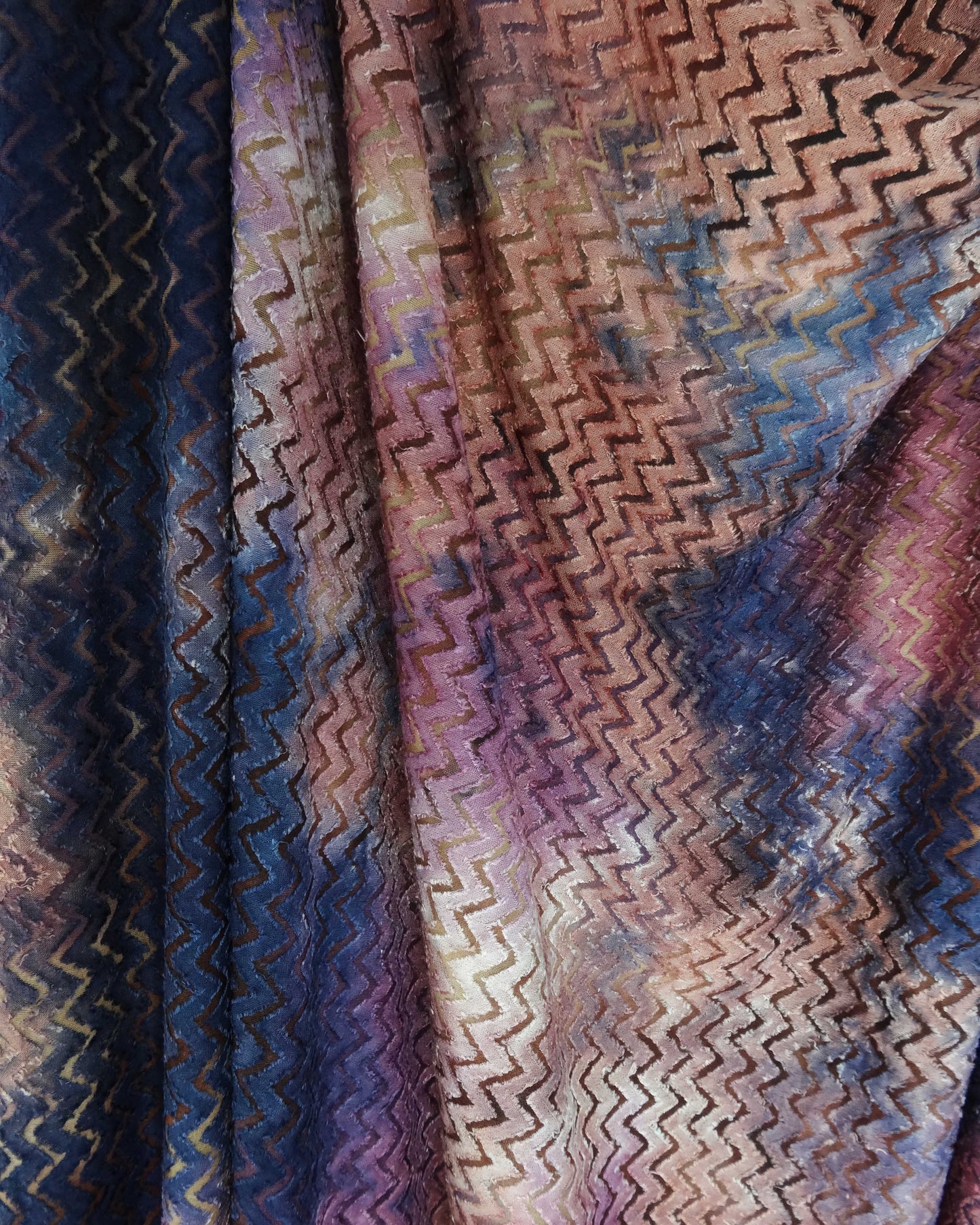 Remnant - ZigZag Tie Dyed Jacquard